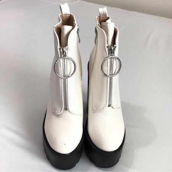 LaModa Chunky Heel Platform Ankle Boots Size 37 - Picture 2 of 13